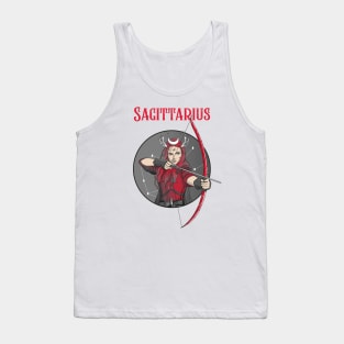 Sagittarius Zodiac Design Female Tank Top